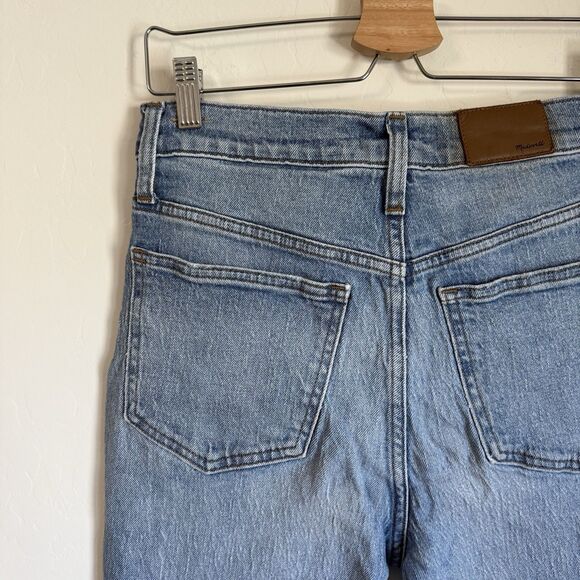 Madewell The Perfect Vintage Straight Jean High Rise Distressed Size 28 Cropped - Picture 8 of 12